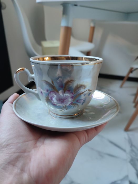 Porcelanowy zestaw kawowy ( idealny )