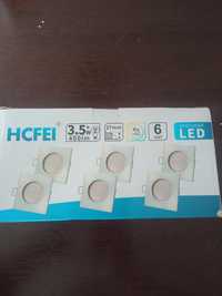 Reflektory sufitowe 6 sztuk HCFEI