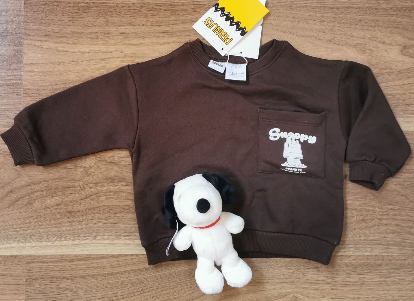 Zara bluza z maskotką Snoopy roz. 80