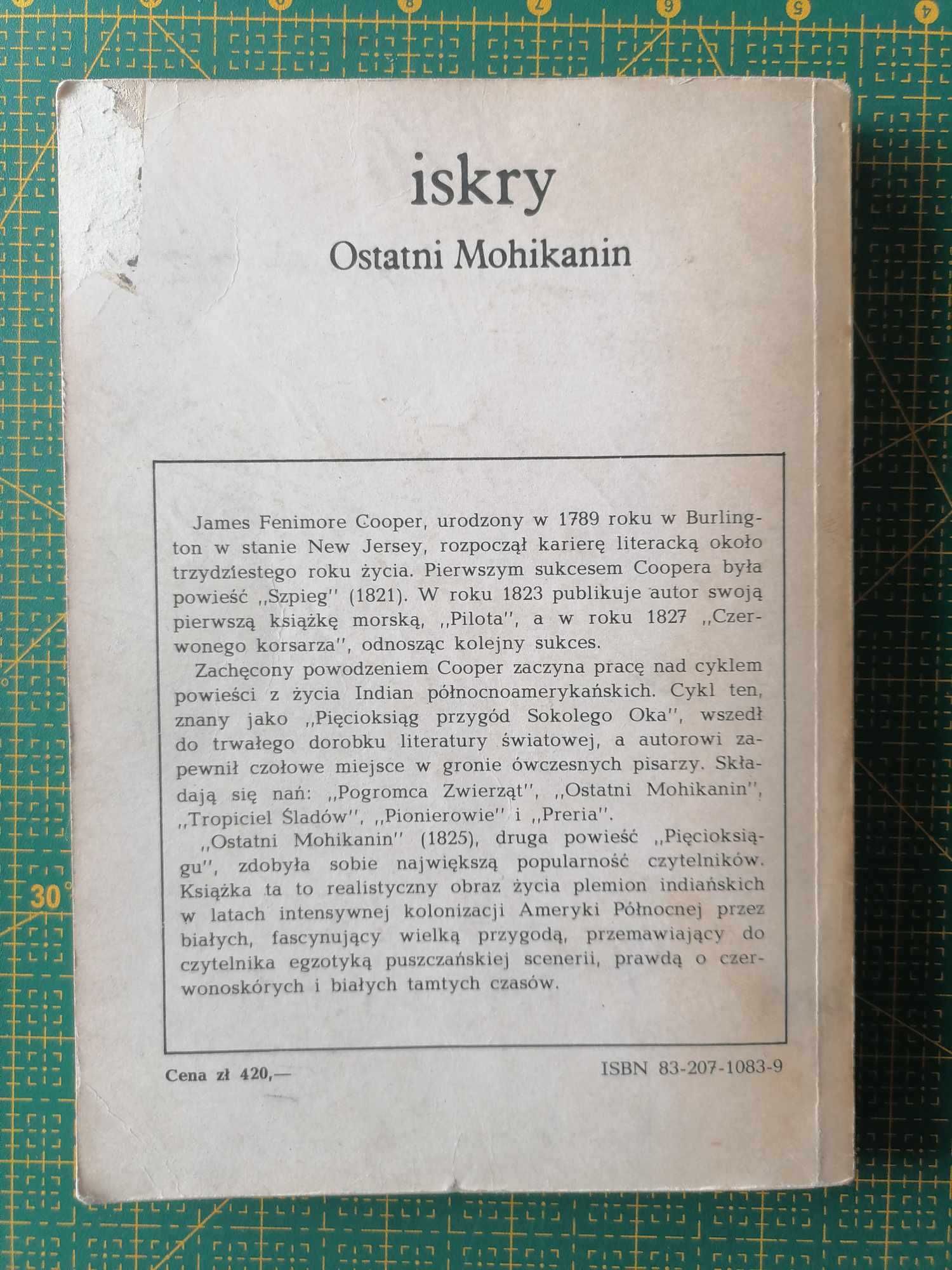 James Fenimore Cooper - Ostatni Mohikanin