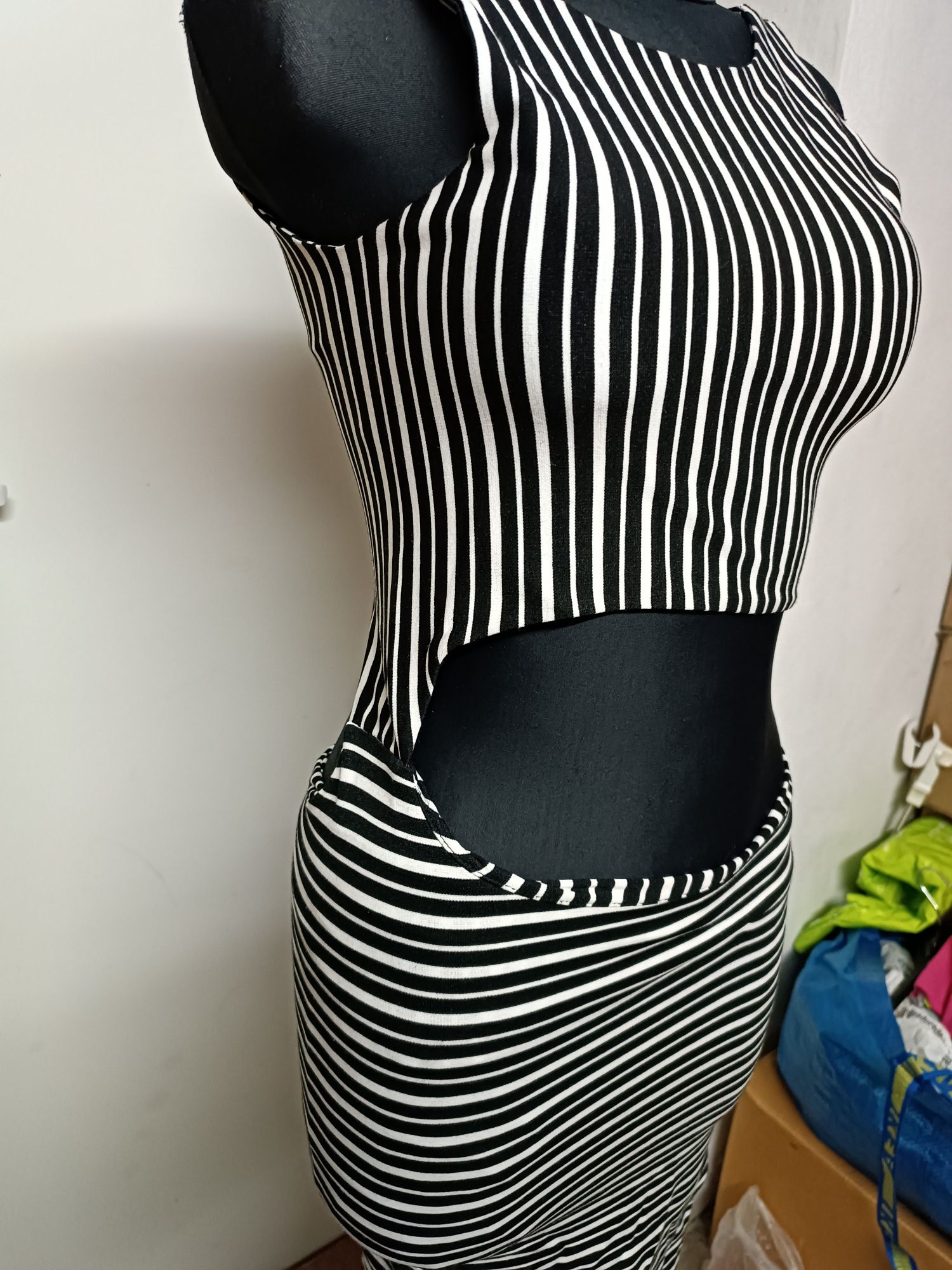 Zara damska sukienka dwuczesciowa r. XS