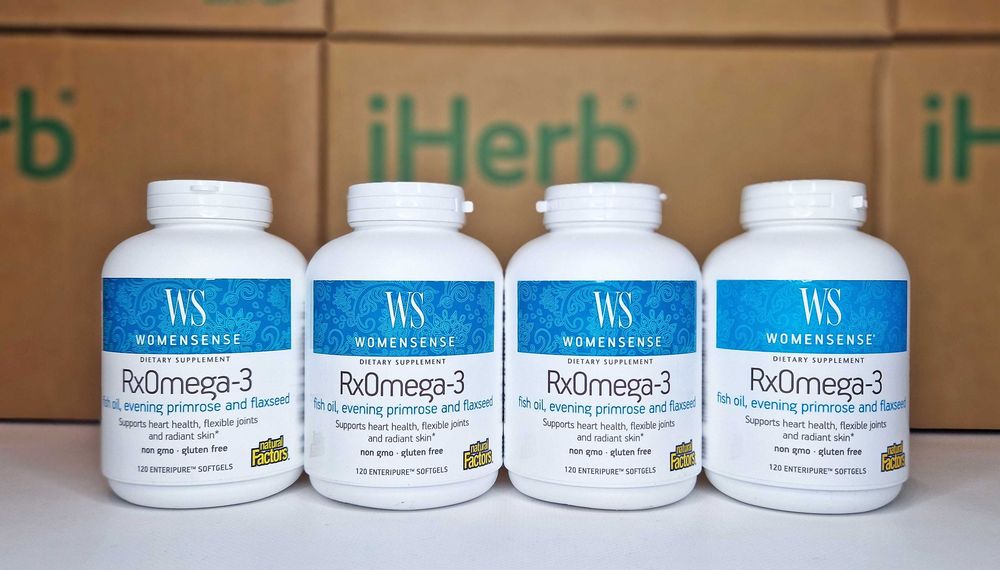 WomenSense RxOmega-3, Омега 3 для жінок, Natural Factors, 120 капсул