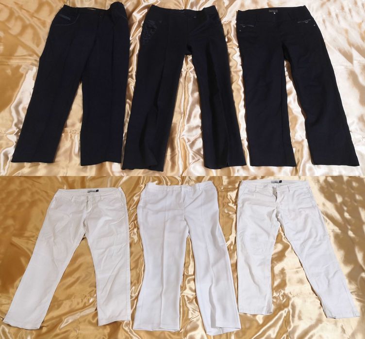 Женские штаны, брюки, шорты, юбки, колготы, 39 позиций.