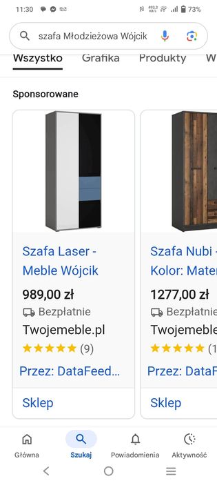 Szafa młodzieżowa Wójcik szafa pokój
