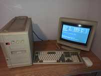 Komputer PC Adax 386SX Retro 1.44 Zestaw kompletny