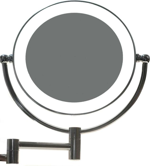 Lustro kosmetyczne LED HIMRY – ścienne, podwójne, z powiększeniem