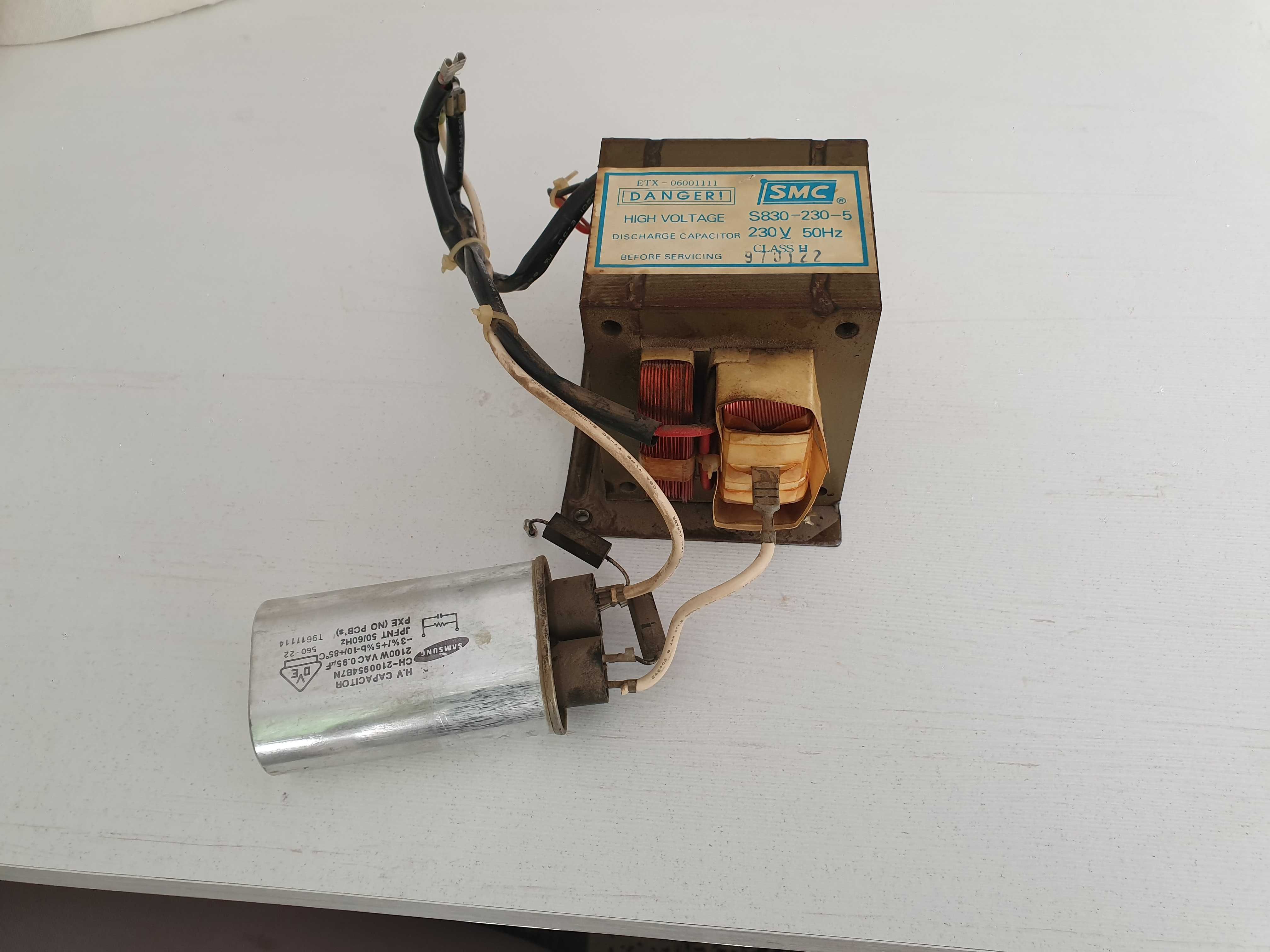 Transformator z kuchenki mikrofalowej mikrofalówki SMC