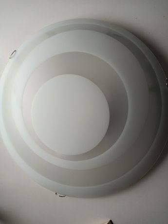 lampa plafon średnica 50cm mleczny biały