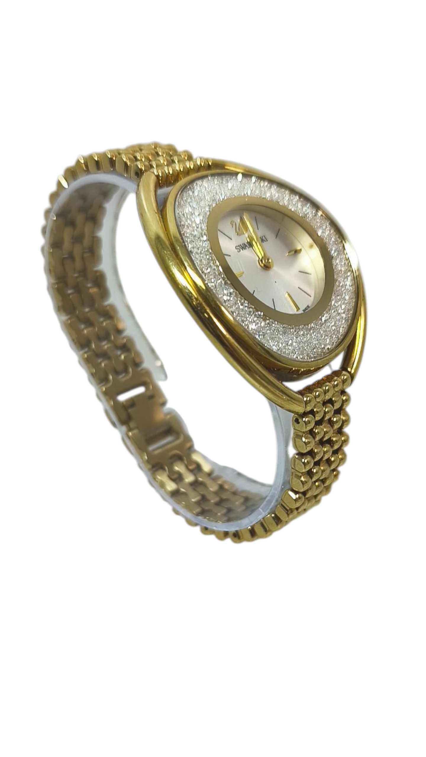 Zegarek Swarovski pozłacany