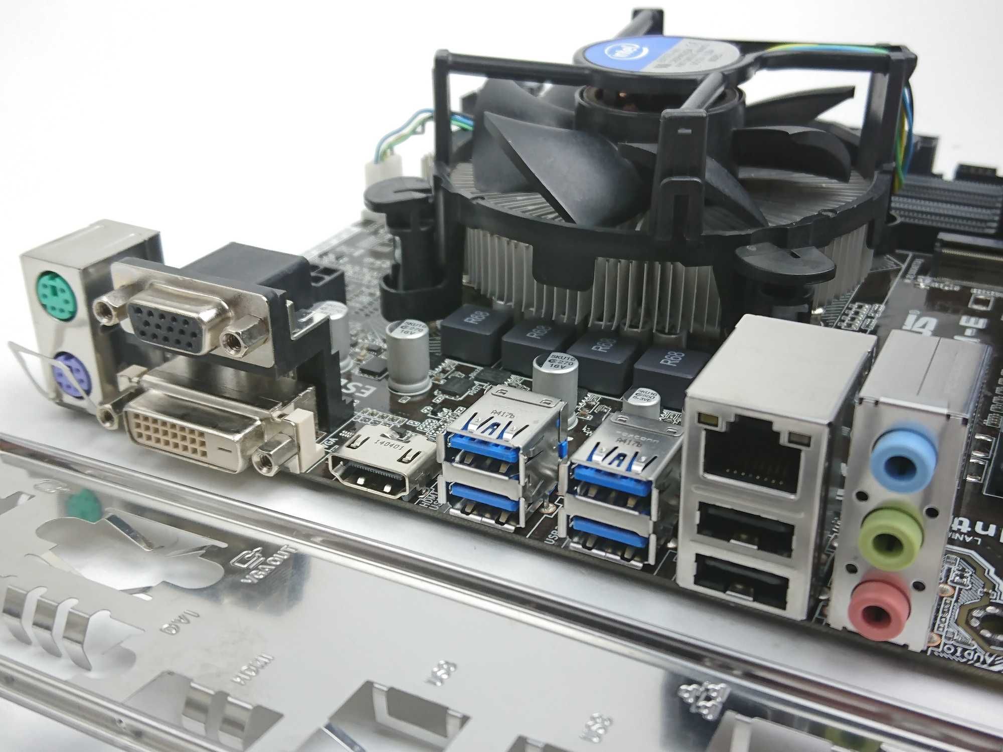 Комплект ASUS H97M-E (HDMI, М.2) + i5-4570 (4ядра) + кулер Intel, 1150