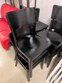 Krzesła czarne drewniane do restauracji, kawiarni, bistro