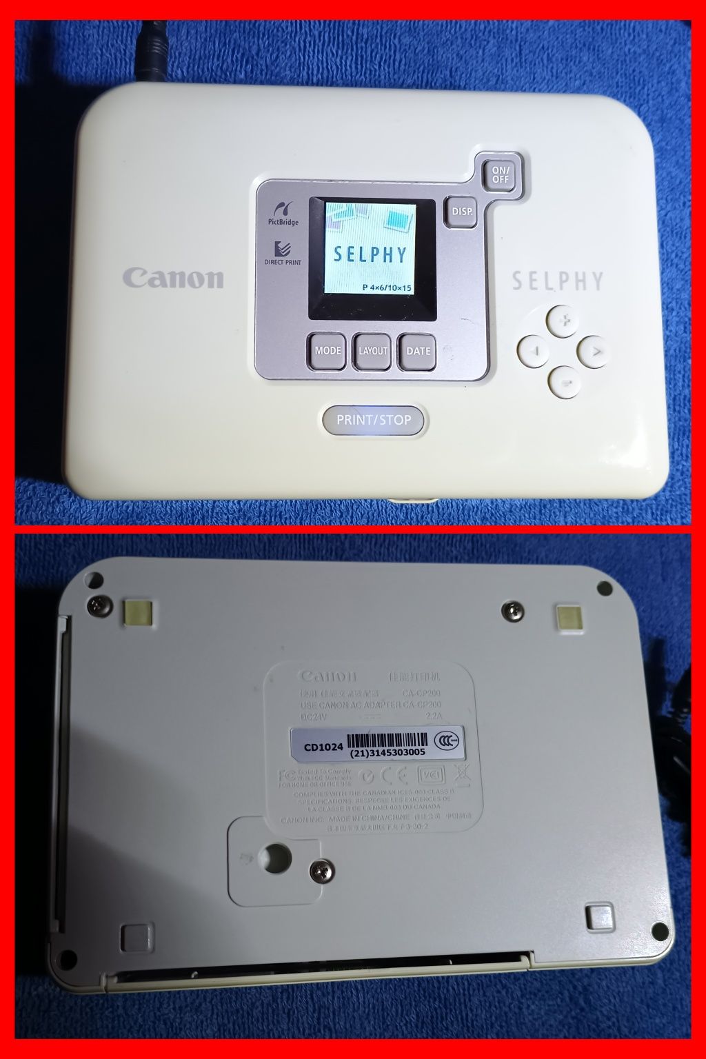 Принтер для фотографий Canon CA-CP200