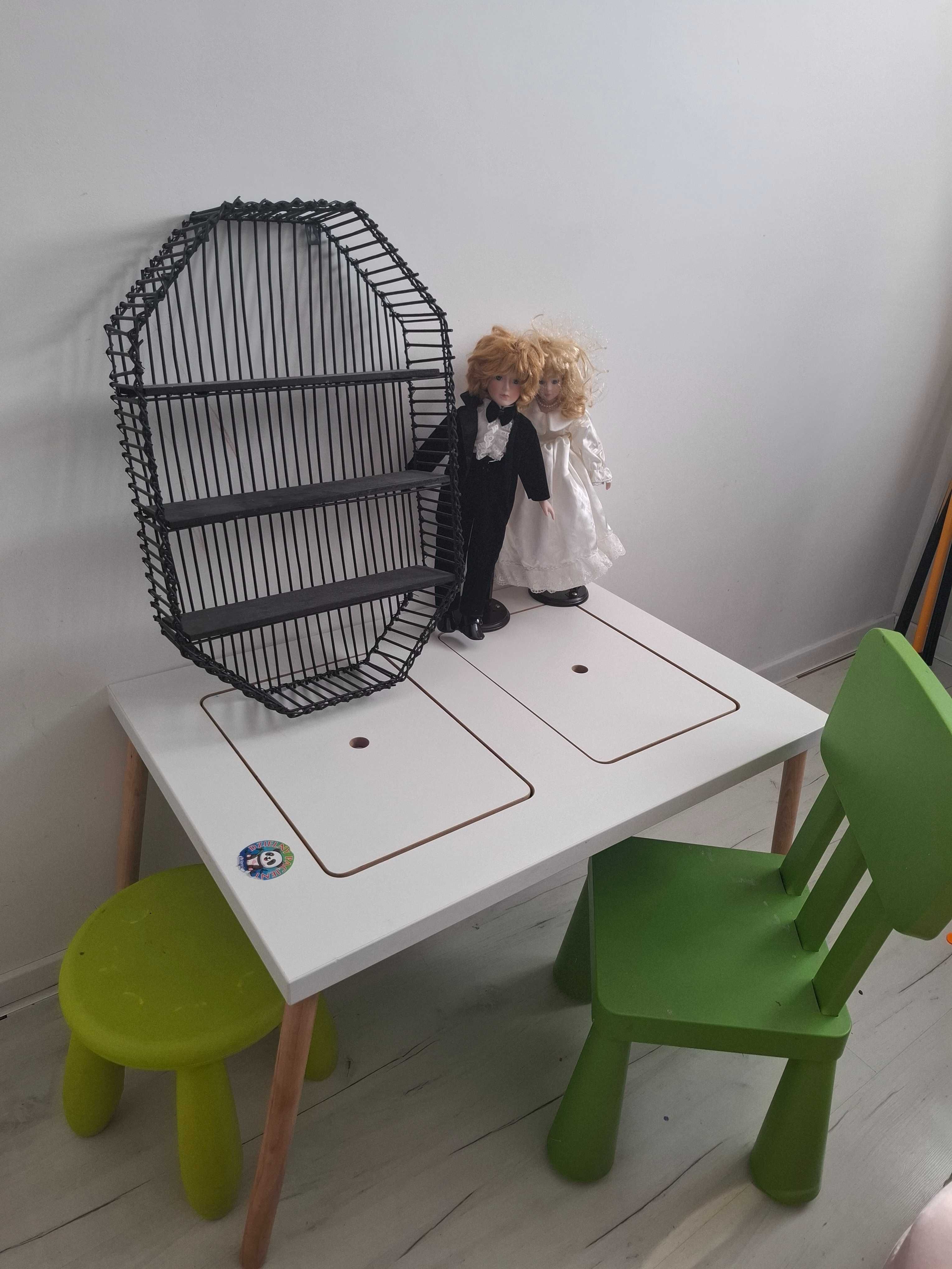 Stoliczek biureczko ikea krzeselka mamut dla dziecka sensoryczne półka