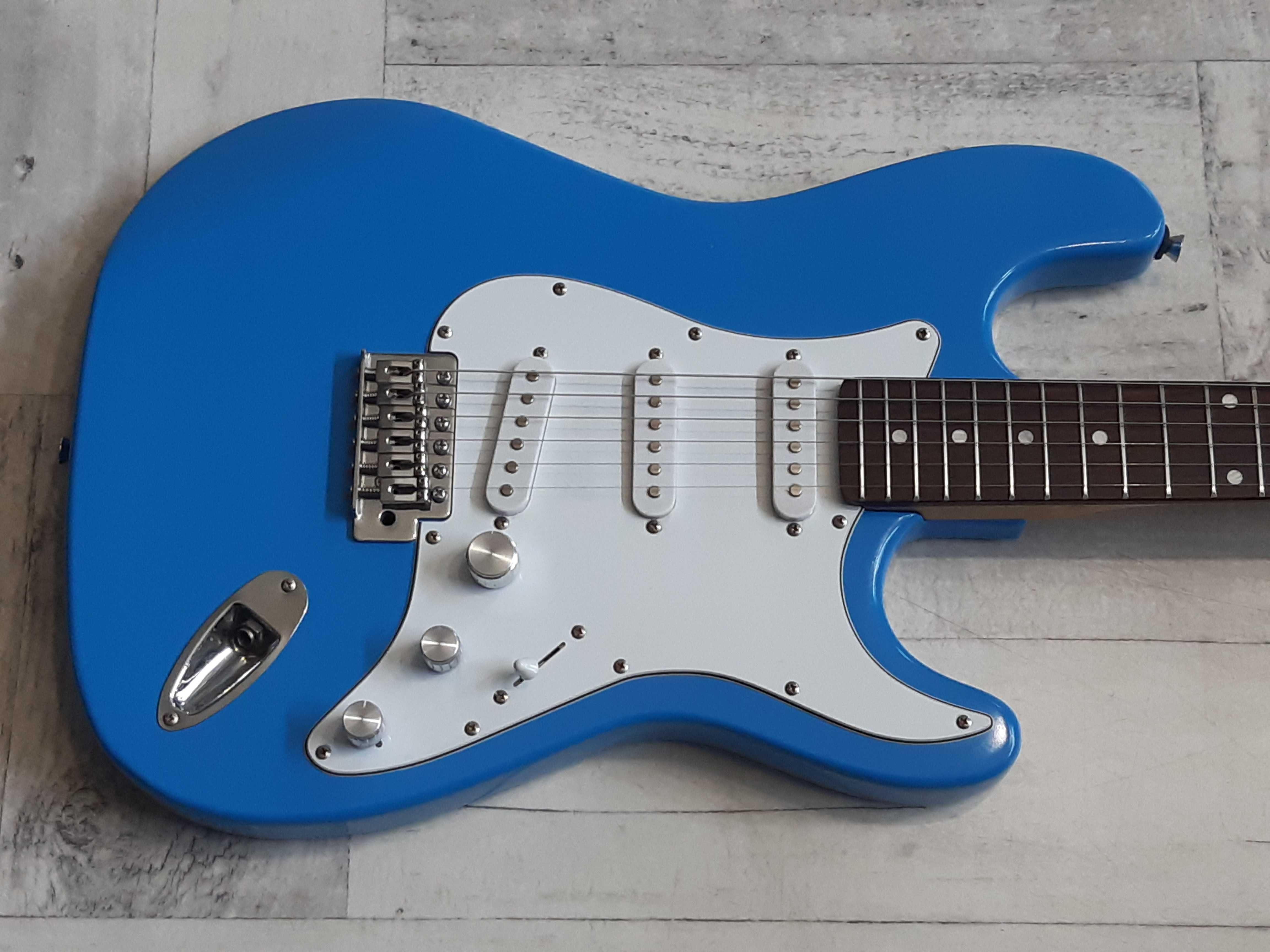 Gitara elektryczna Stratocaster -Blue -SSS- wysyłka Gratis lub zamiana