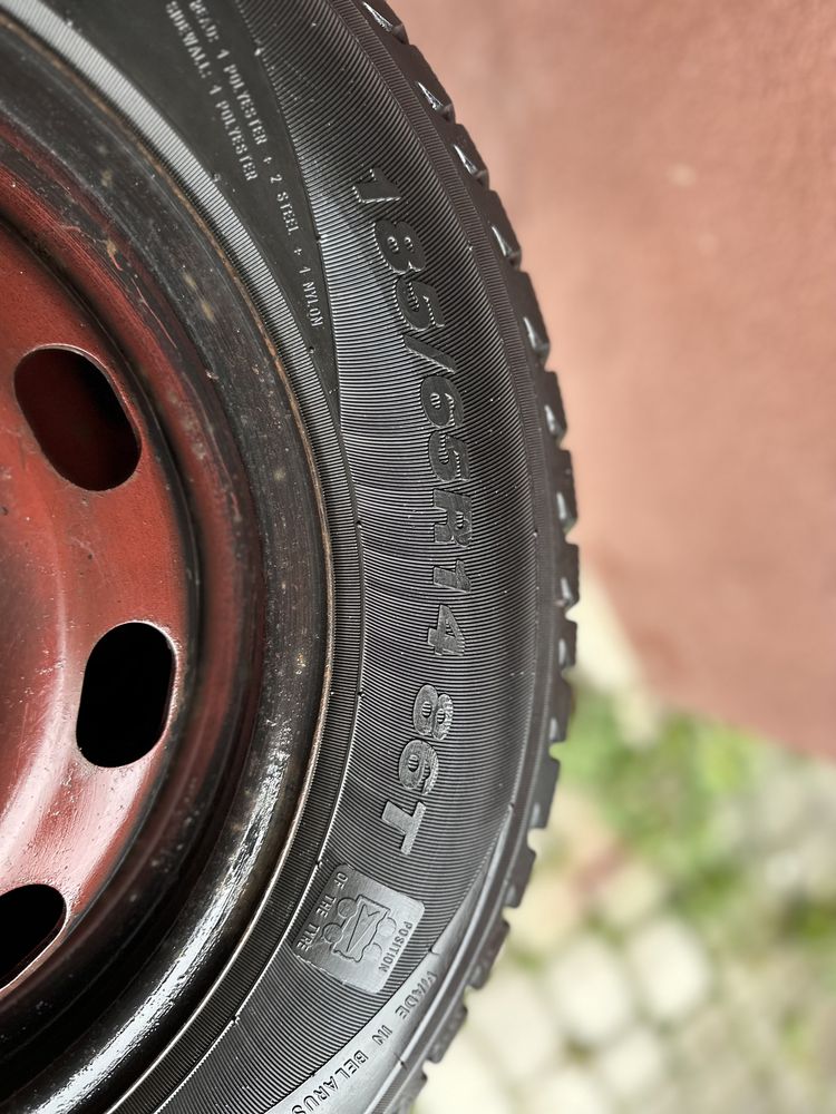 Продам зимову резину 185/65 R14 з дисками skoda, колеса в зборі