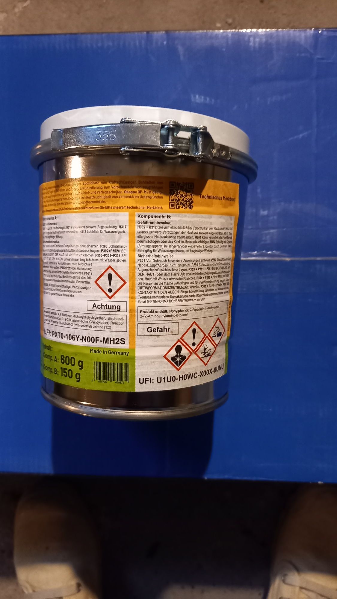 Żywica epoksydowa  Żywica okapox gf m 0,75kg Naprawy podłoża panele