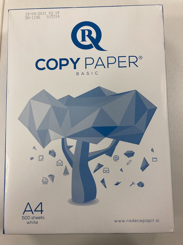 Бумага А4 ,для принтера 80 гр/м2, 500 листов