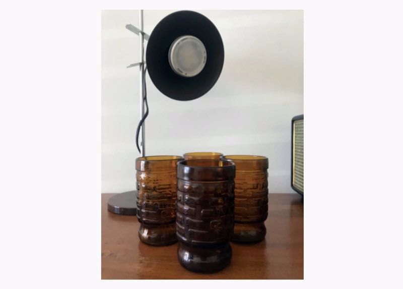 Conjunto de copos vintage (anos 60/70) desde...