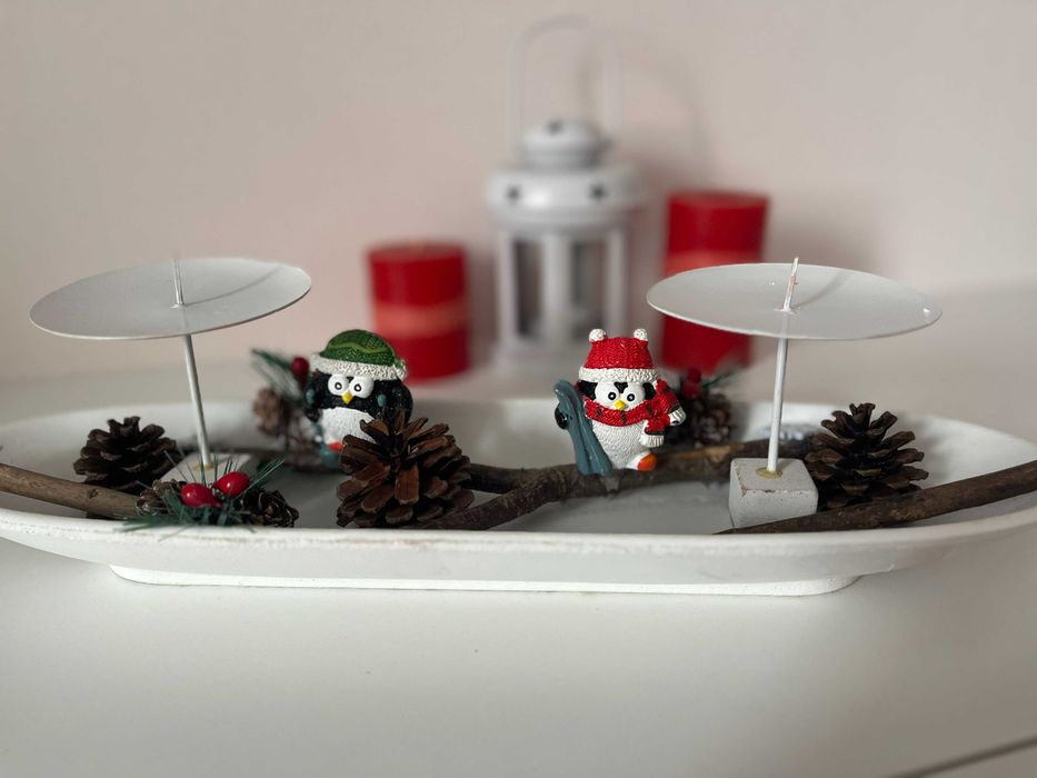 Декоративний підсвічник новорічний