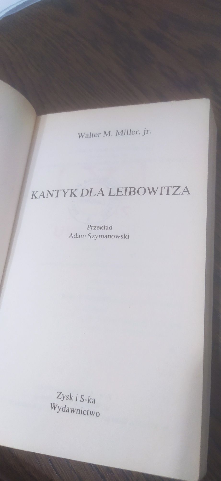 Kantyk Dla Leibowitza Walter M. Miller, jr