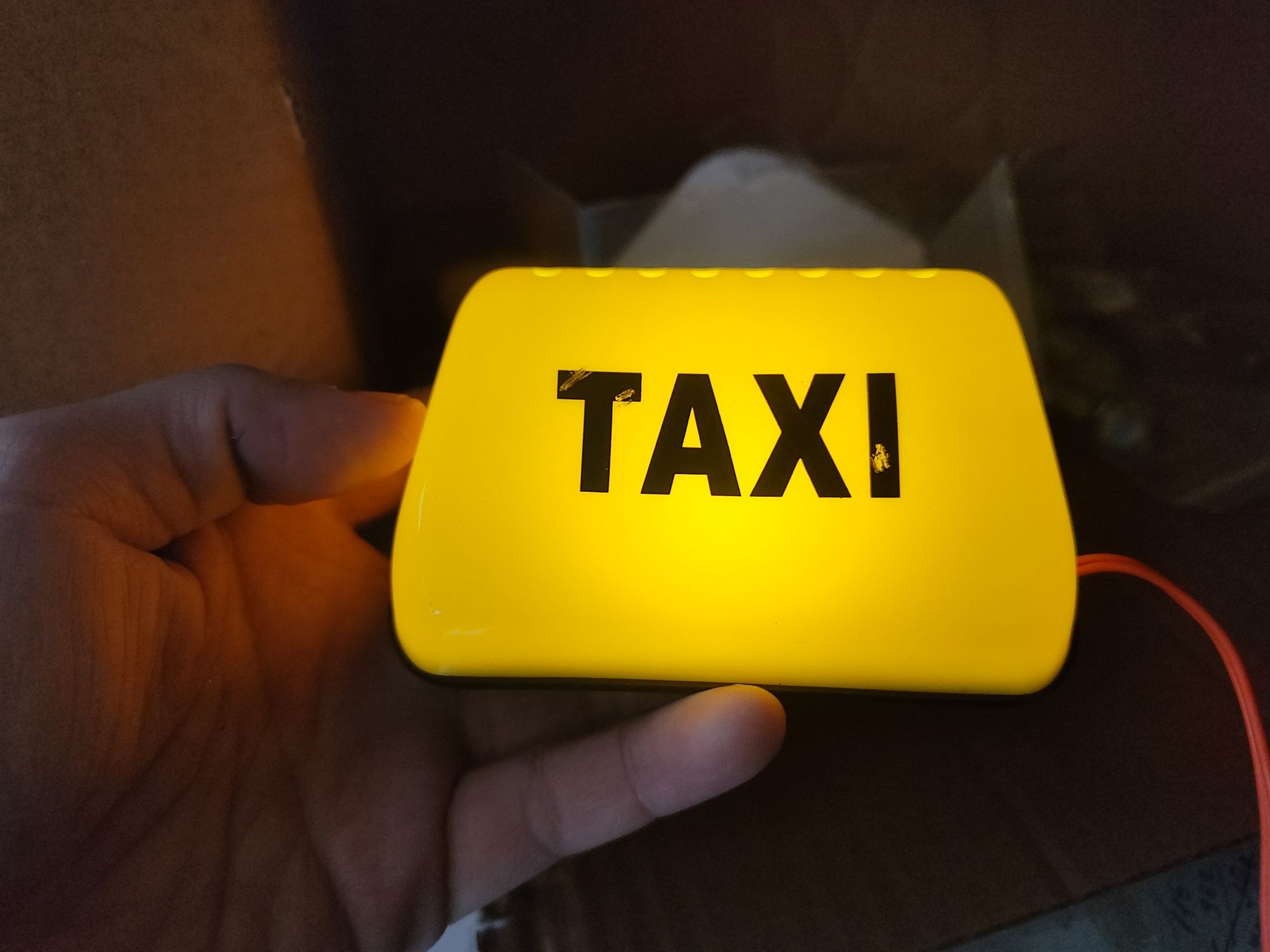 Міні шашка Таксі TAXI мини такси. LED.