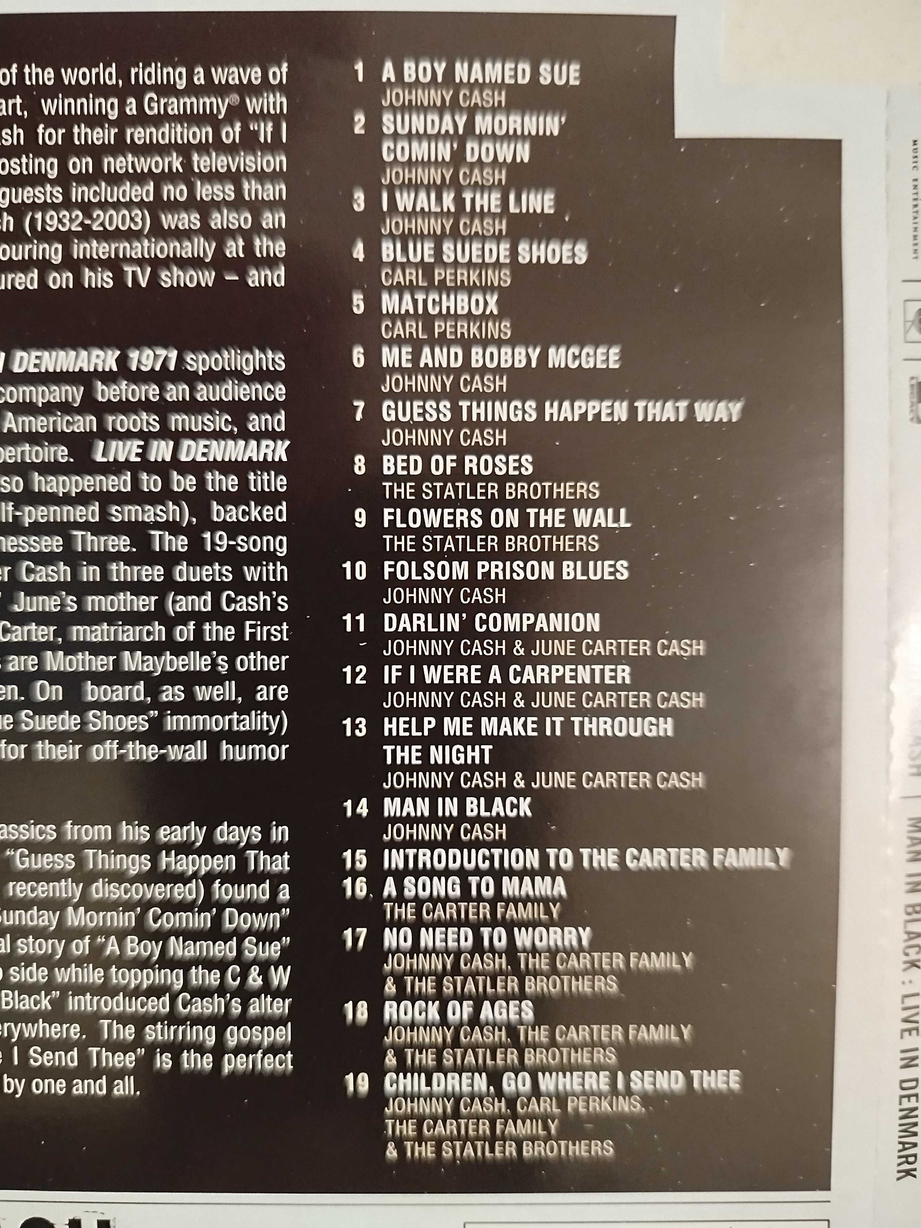 Johnny Cash Man in black Live in Denmark DVD