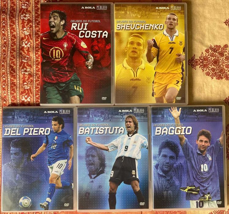 DVDs Deuses do Futebol [números e títulos na descrição]