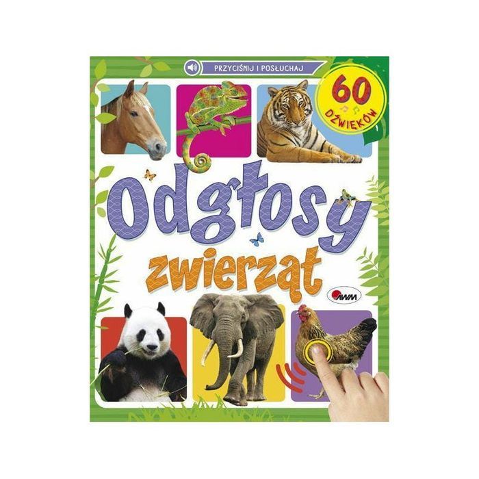 Książka odgłosy zwierząt 60 dźwięków