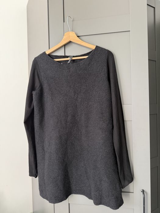 Sweter merino wool welna wiskoza s m zima cieply miekki