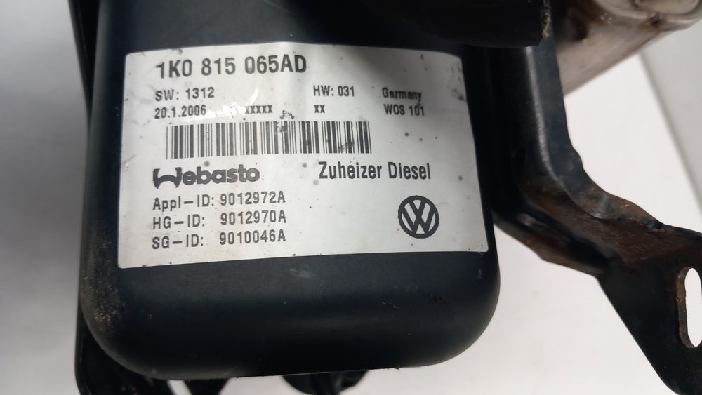 Vw Touran I  Nagrzewnica Ogrzewanie Webasto 1K0815065Ad