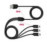 кабель для зарядки USB ->mini USB на 3 выхода (горыныч). XP Deus ORX.