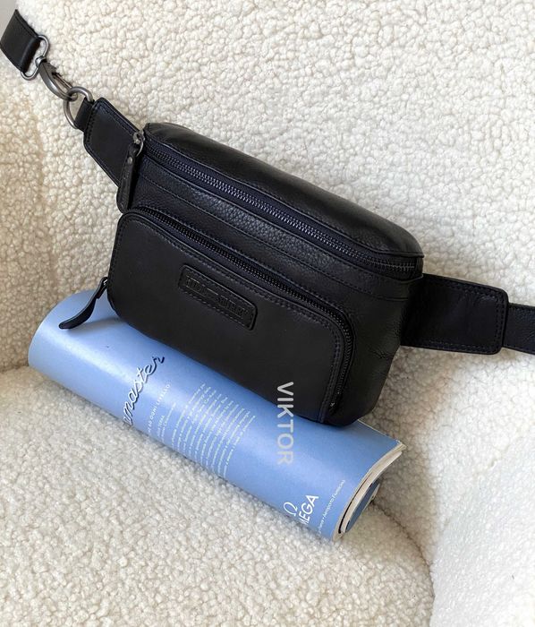 Кожаная сумка-бананка Hill Burry 2933. Германия. Шкіряна сумка