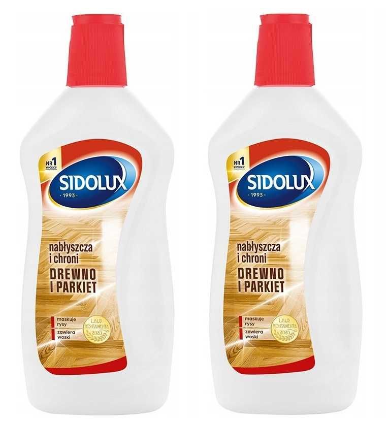 2 x Sidolux Ochrona i połysk Środek do podłóg drewno parkiet 500 ml