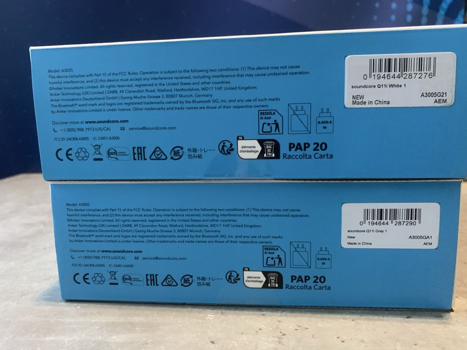 Навушники SoundCore Q11i White/Grey • Нові • Запаковані