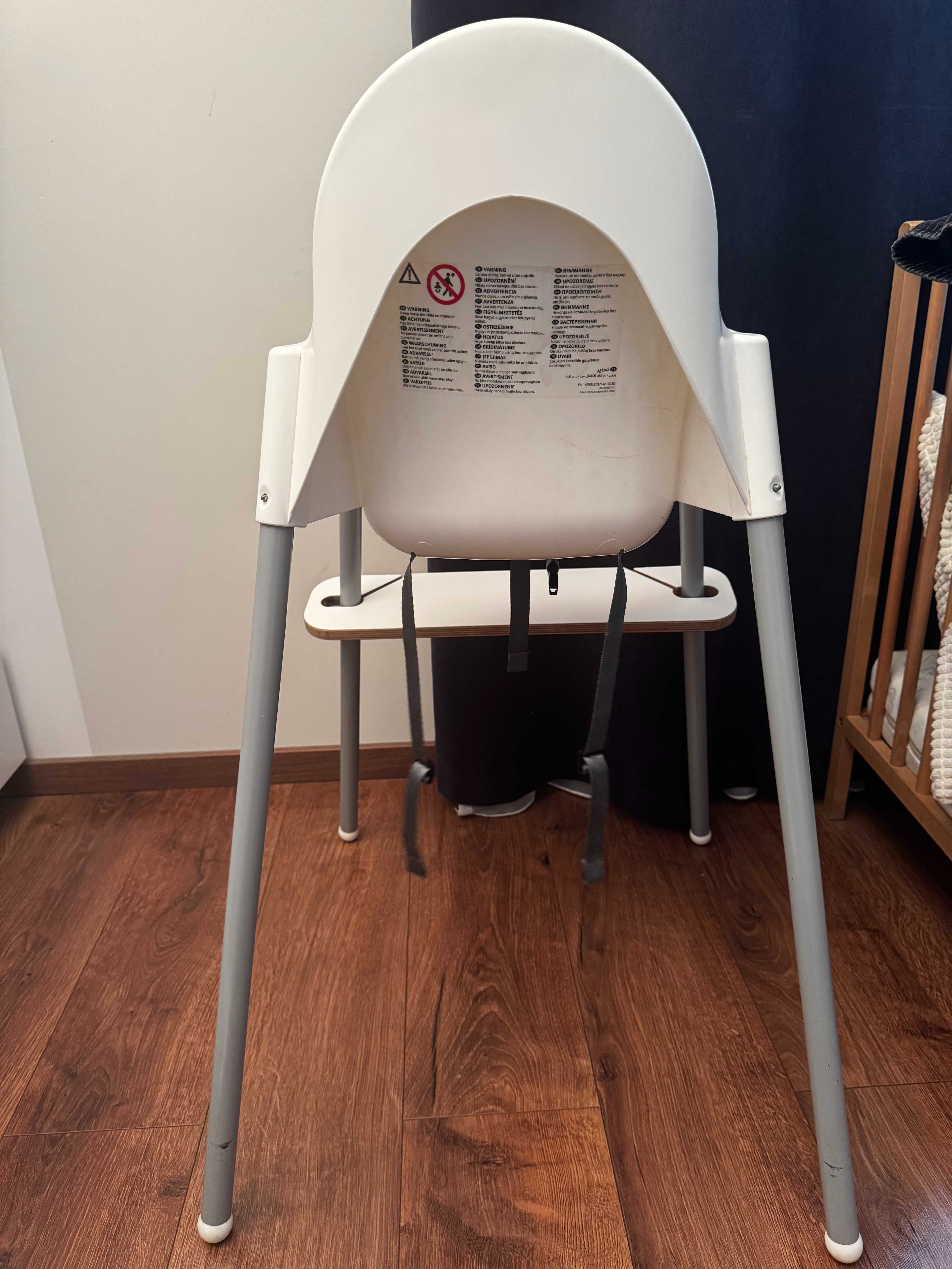 Krzesełko do karmienia IKEA Antilop z regulowanym podnóżkiem