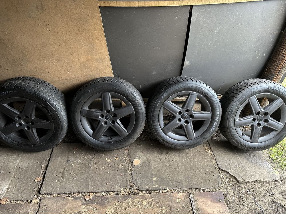Alufelgi 5x112 Ronal 1136 + opony zimowe Dunlop 225/55 R17 Audi A6 C6
