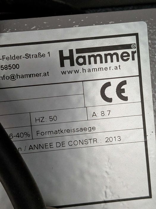 Piła formatowa Felder Hammer K3 winner z podcinakiem