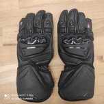 Rękawice motocyklowe skórzane HUSAR GP 01 czarne L