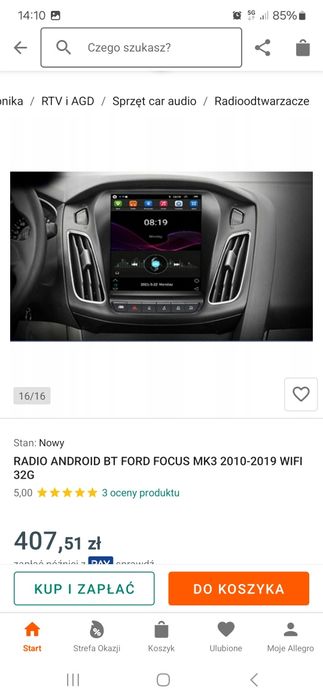 Radio multimedia android Ford Focus 3