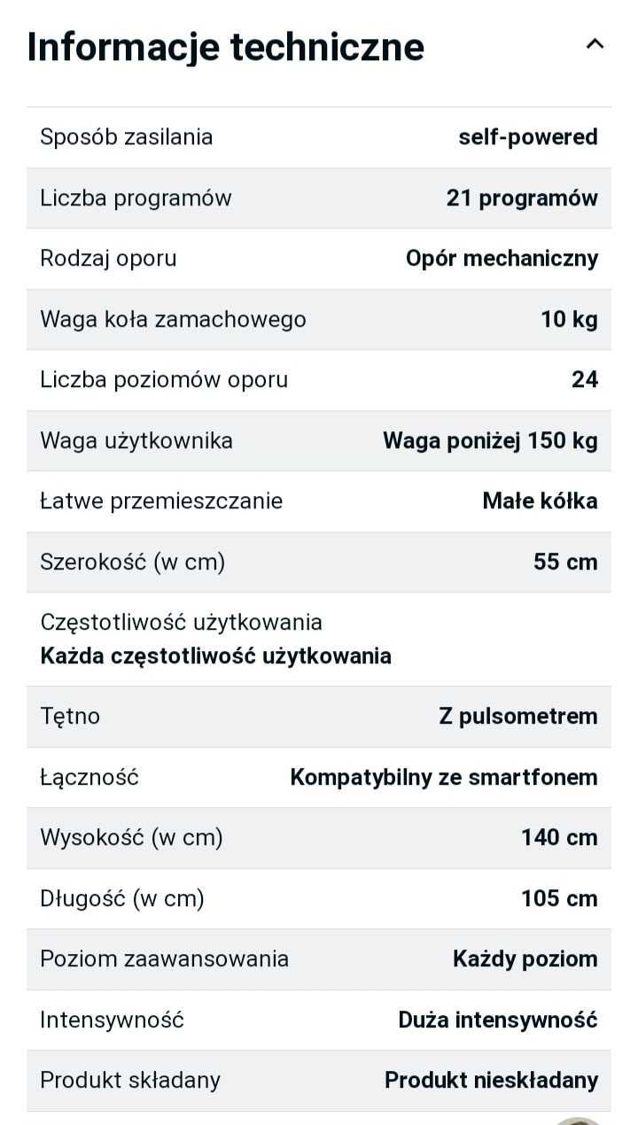 Rower treningowy Christopeit ECO