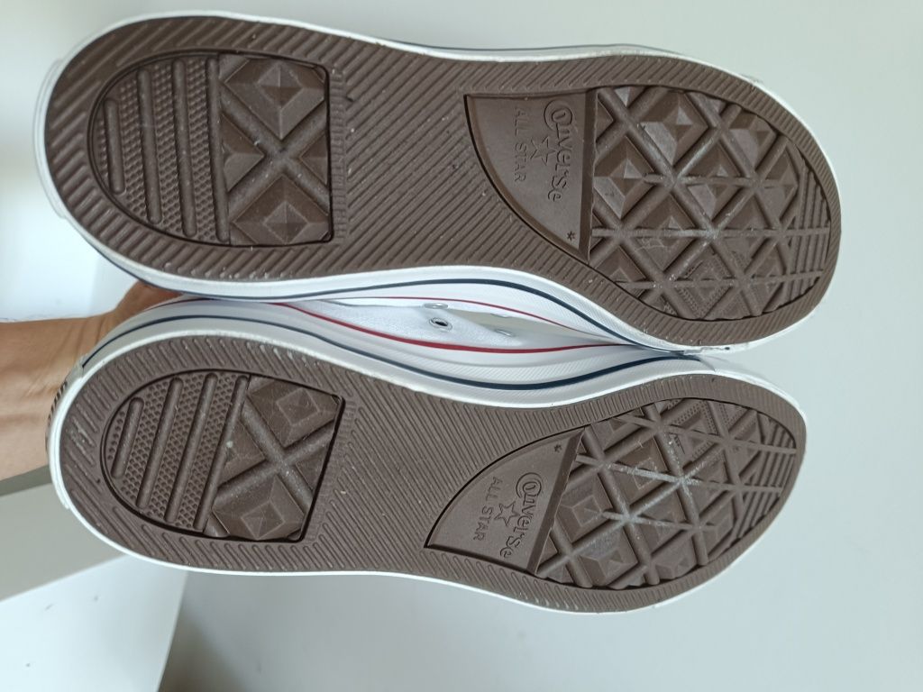 Converse r.44 (28.5 cm) trampki męskie białe wysokie
