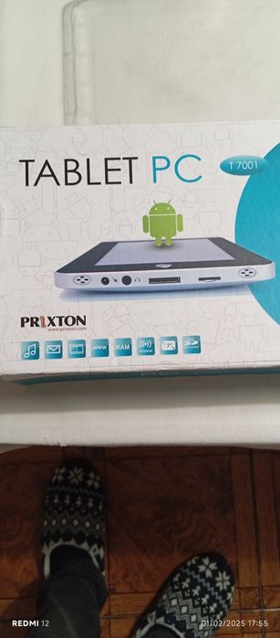 Tablet PC na caixa