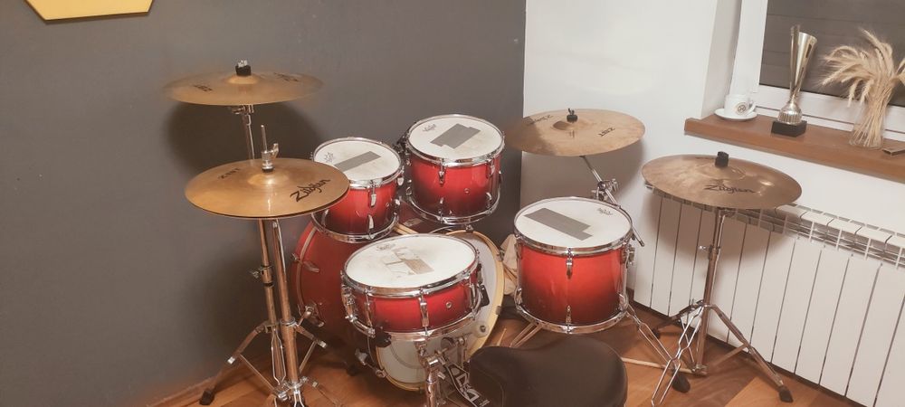 Shell set Pearl export elx stan idealny nowe naciągi