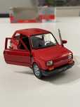 Model Fiat 126P Maluch czerwony 1/34 Welly PRL kultowe auta 126 1:34 F