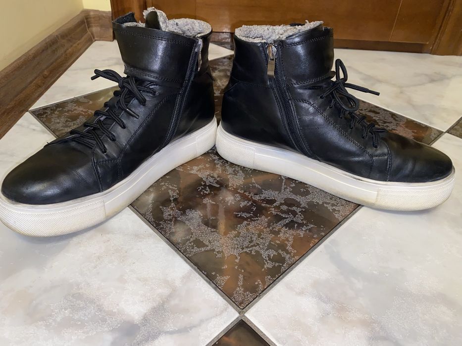 Шкіряні кросівки, теплі, 41 розмір