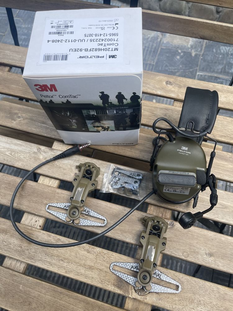 Військові‼️Peltor Comtac XPI MT20H682FB-92EU + кріплення Tegris карбон