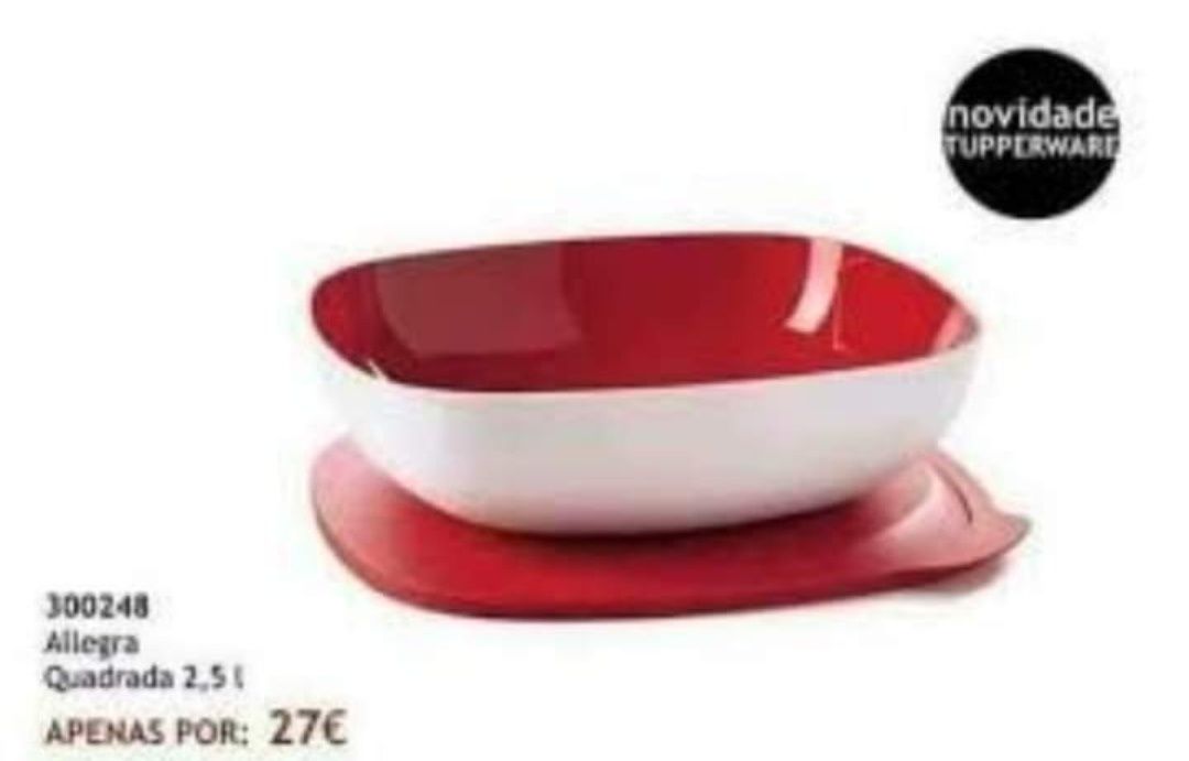 Saladeira allegra 2,5lt Allegra TUPPERWARE NOVO