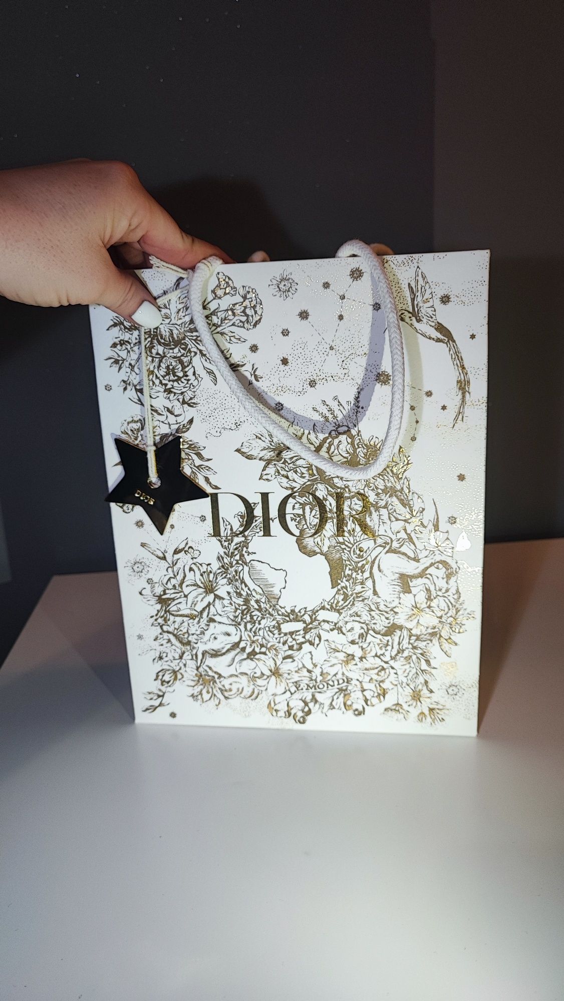 Torba papierowa prezentowa Dior z gwiazdką