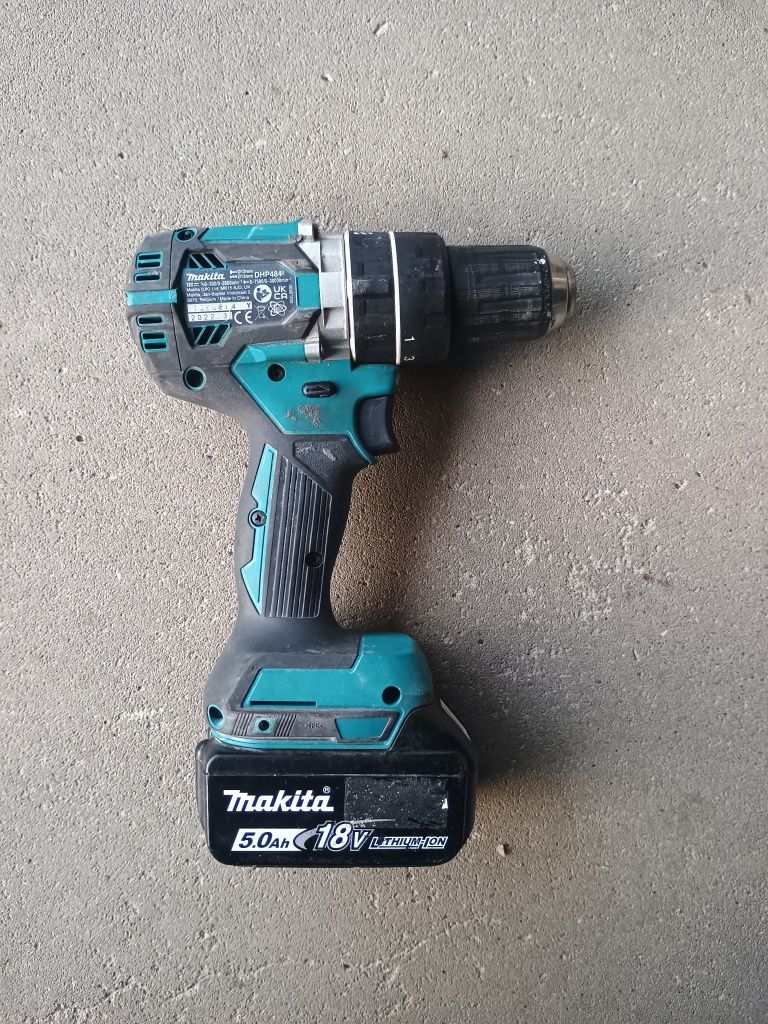 Wkrętarka z udarem Makita DHP 484 +aku 5,0 ah 18 V li-ion