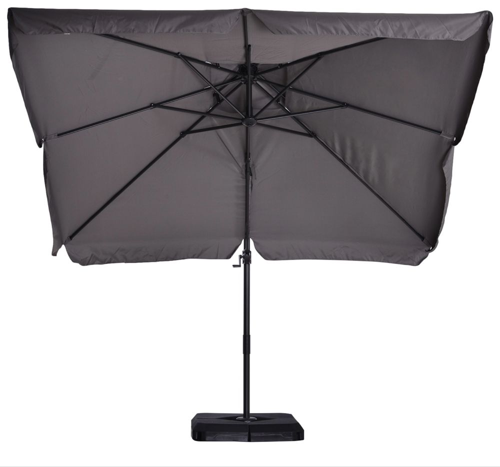 Duży parasol z podstawą